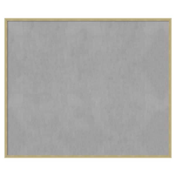 Amanti Art Lucie Champagne 49 in. x 41 in Framed Magnetic Board