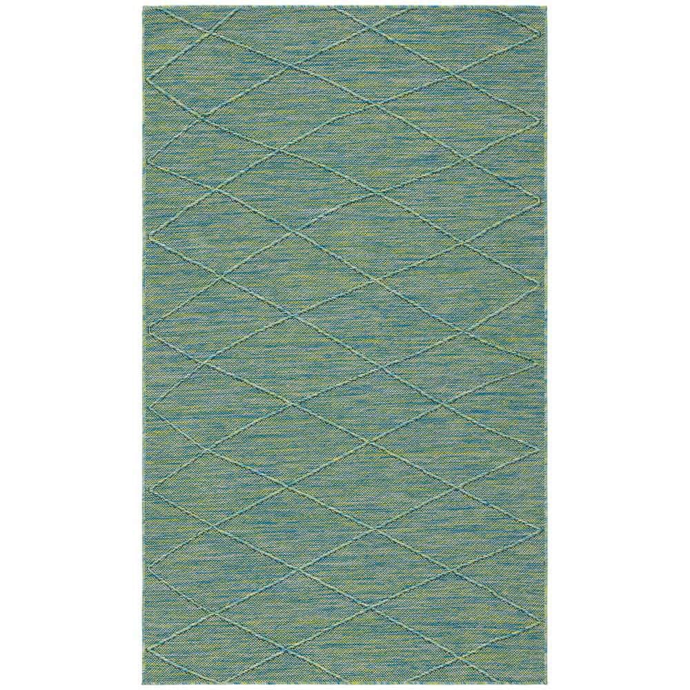Practical Solutions 2 ft. x 3 ft. Blue Green Diamond Contemporary Area Rug price history on PriceWatchPro