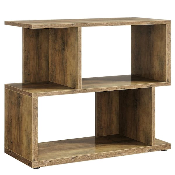 Turrella 31.5 in, Wood Rectangle MDF 2-Tier Small Console Table with Storage Space