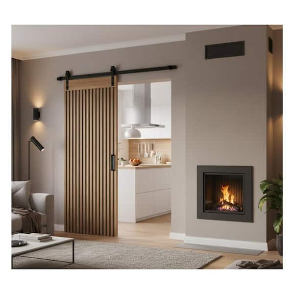 HAPPY CASAS SUSTAINABLE 32 in. x 80 in. Acoustic PB Core Brown Oak