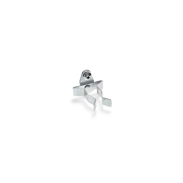 2 in. H x 4 in. W Zinc Plated Steel Pegboard Spring Clips, (10-Pack)