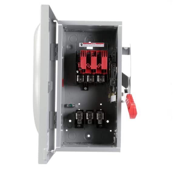 Siemens 30 Amp 3-Pole 3-Wire Negative Ground Heavy Duty Switch Fusible Indoor