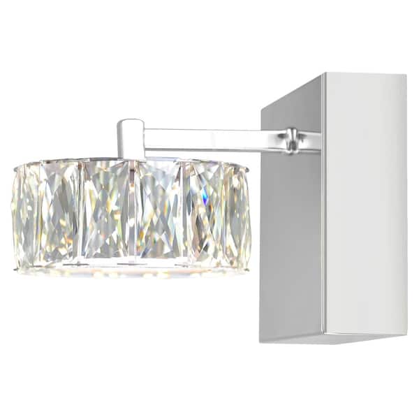 Milan LED Bathroom Sconce With Chrome Finish