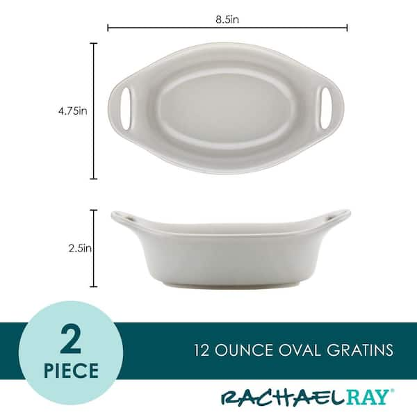 Rachael Ray 12-piece Cucina Porcelain Cookware Set, Sea Salt Gray