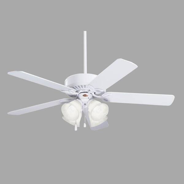 Illumine Zephyr 50 in. Indoor Appliance White Incandescent Ceiling Fan