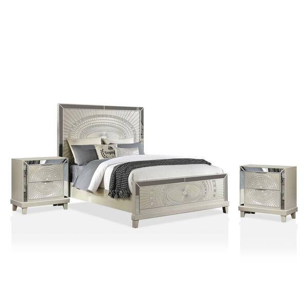 Furniture Of America Frizel 3 Piece Champagne California King Bedroom Set Idf 7157ck 2ns The Home Depot Furniture Of America Frizel 3 Piece, California King Bedroom Furniture Sets