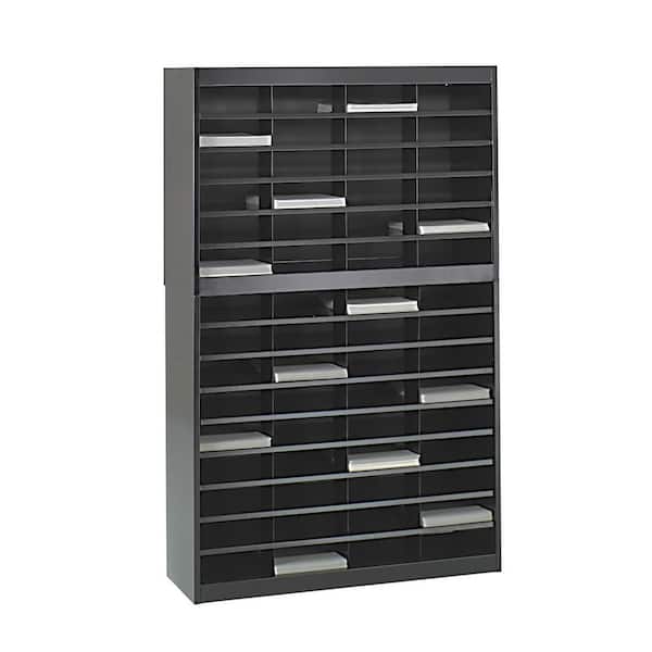 12 Compartment Safco Products 9254GR E-Z Stor Steel Project Organizer Gray 