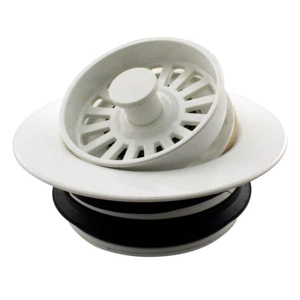 Westbrass Universal Disposal Ring and Strainer Stopper in Powder Coat Biscuit