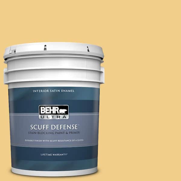 BEHR ULTRA 5 gal. #360D-4 Warm Glow Extra Durable Satin Enamel Interior Paint & Primer