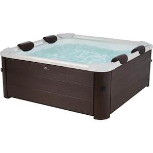 TRIBECA, FRAME SERIES, 6-Person, 140 Air Bubble Massage System Hot Tub & Spa with UVC, Ozone, WI-FI & App Controlled.