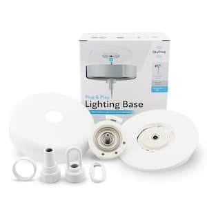 5 in. Matte White Plug and Play Lighting Base - Carina