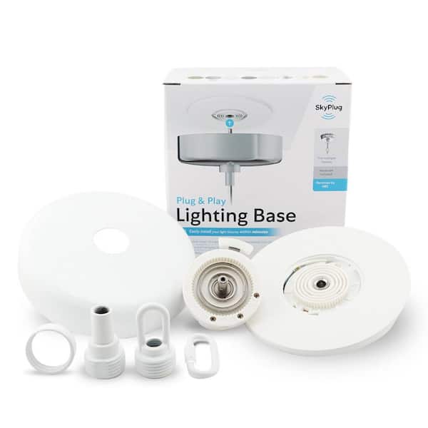 5 in. Matte White Plug and Play Lighting Base - Carina
