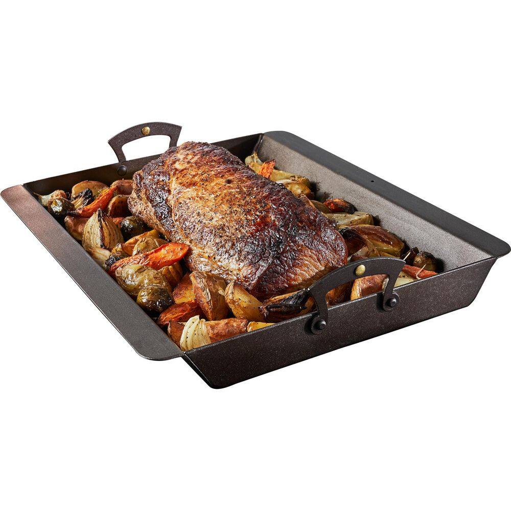3.5 qt. Iron Roasting Pan with Handles - thumbnail 2