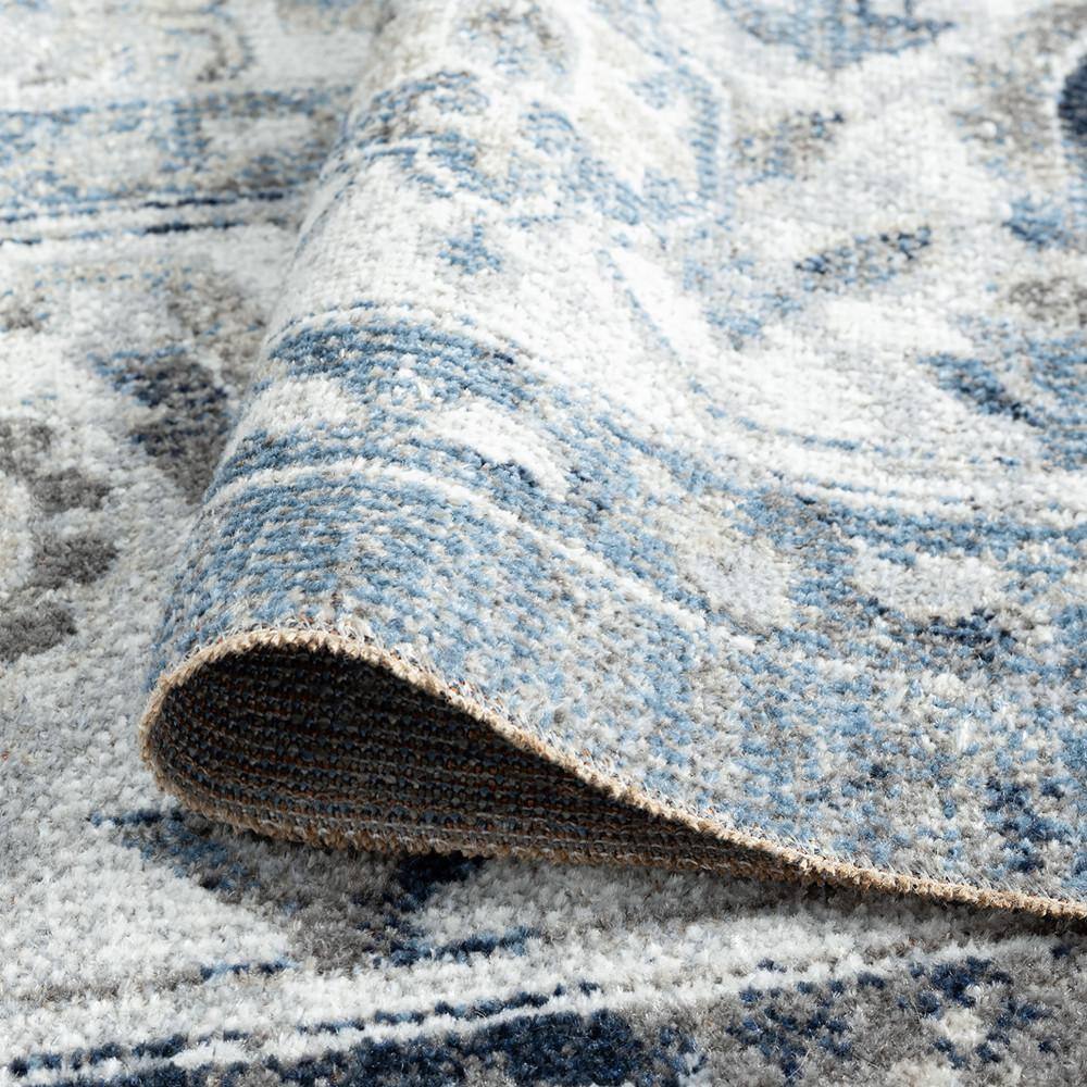 Palazzo 5' x 8' Gray Synthetic Modern Rectangular Rug