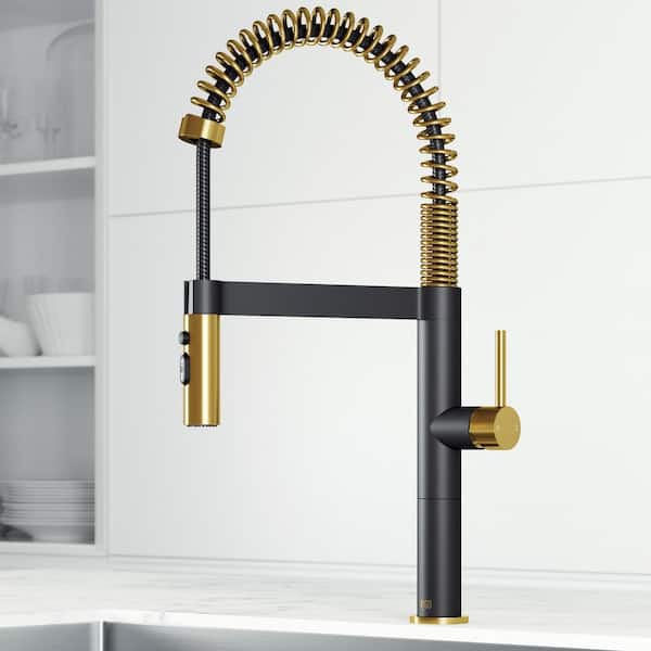 VIGO Edison Pro 20 in. Single Handle Pull Down Sprayer Kitchen
