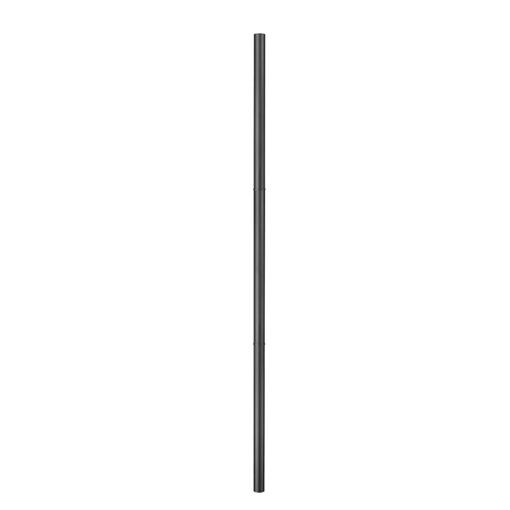 121 in. Black Direct Burial Outdoor Post