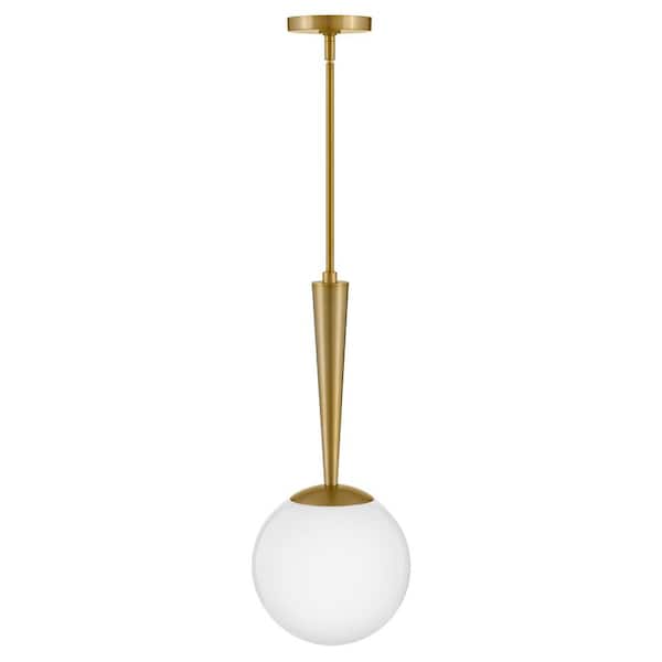 LARK - Izzy 1-Light Lacquered Brass Globe Pendant Light