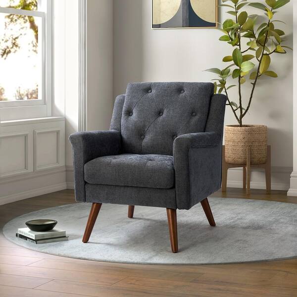 armchair charcoal grey