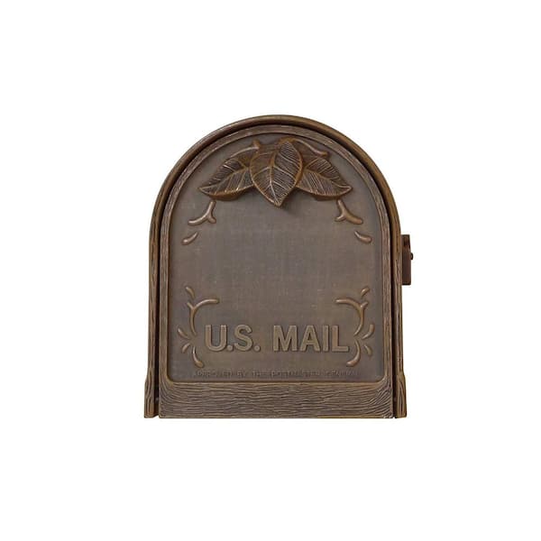 Floral Copper Post Mount Mailbox Floral Copper Post Mount Mailbox