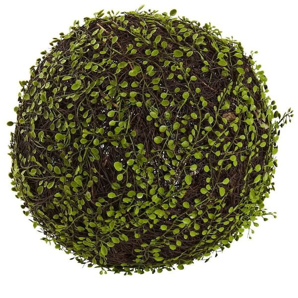 Nearly Natural 15 in. Artificial Dia. Mohlenbechia Ball