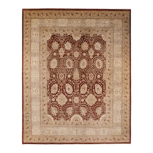 Brown 8 ft. 3 in. x 10 ft. 4 in. Mogul One-of-a-Kind Hand-Knotted Area Rug