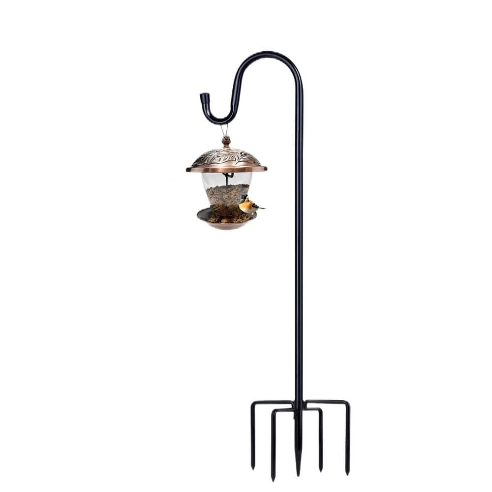 1 Pack 46 Inch Bird Feeder Pole with 5 Prongs Base for Hanging Lantern, Shepherds Hook for Bird Feeders for Outside price history on PriceWatchPro