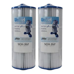 5.19 in. Dia 35 sq. ft. Replacement Pool Filter Cartridge with Bar Top Handle (2-Pack)