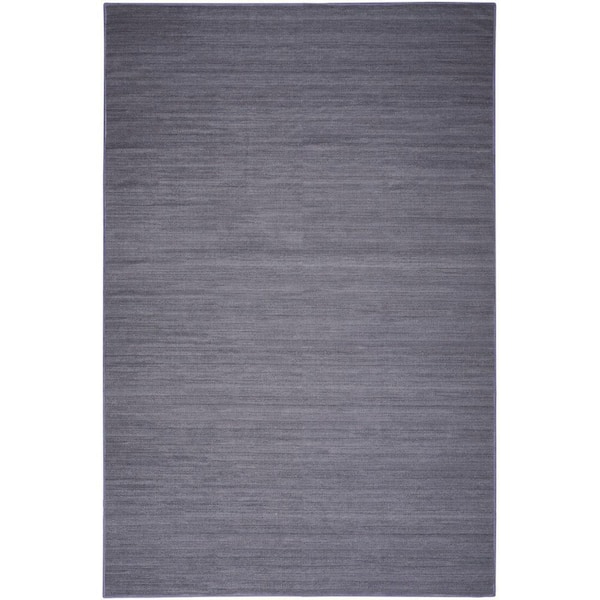 Nourison Washable Essentials Navy 4 ft. x 6 ft. All-over design Contemporary Area Rug