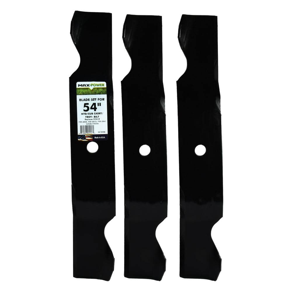 3 Blade Set for Many 54 in. Cut MTD, Cub Cadet, Troy-Bilt Mowers Replaces OEM #'s 742-3013,759-3820,759-3841,50-2336 price history on PriceWatchPro