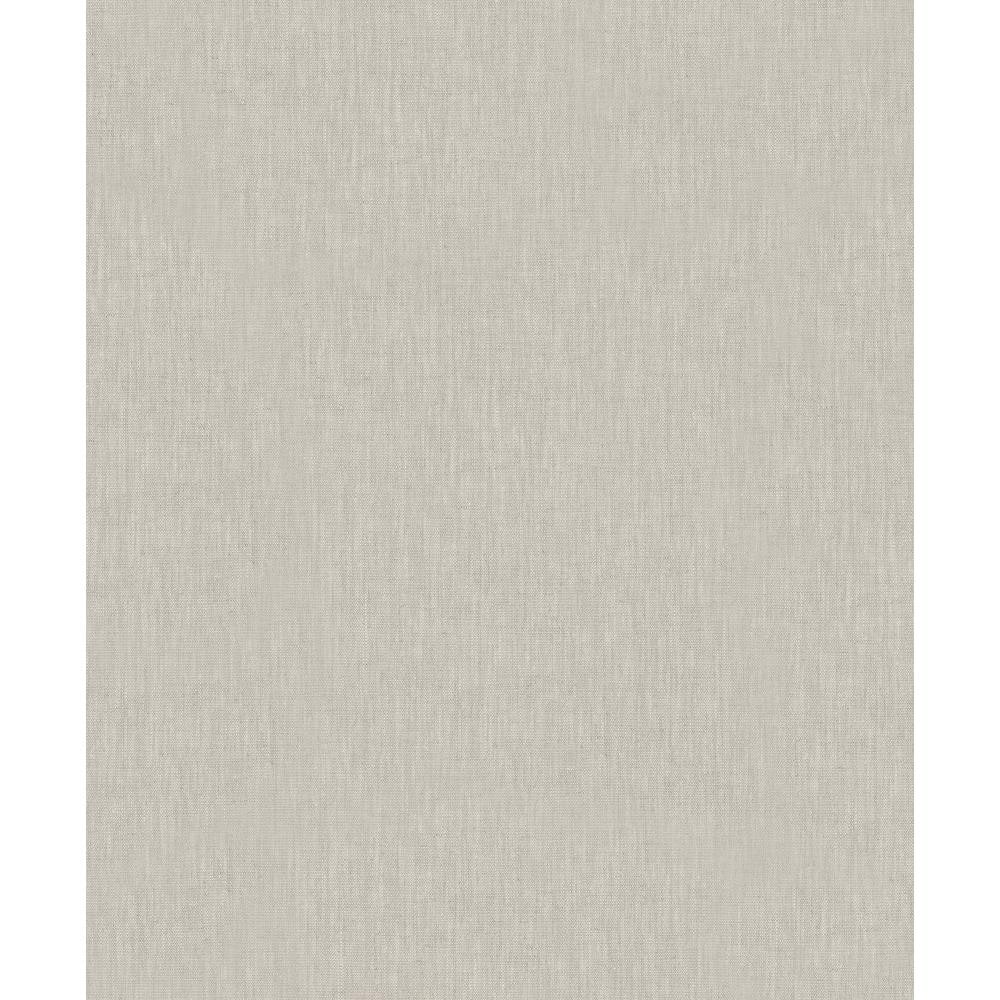 Plain Linen Texture Effect Soft Grey Matte Finish Vinyl on Non-Woven Non-Pa