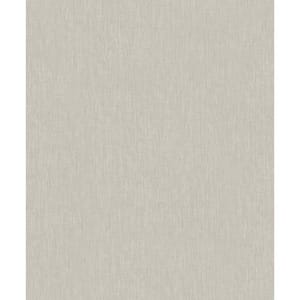Plain Linen Texture Effect Soft Grey Matte Finish Vinyl on Non-Woven Non-Pasted Wallpaper Sample