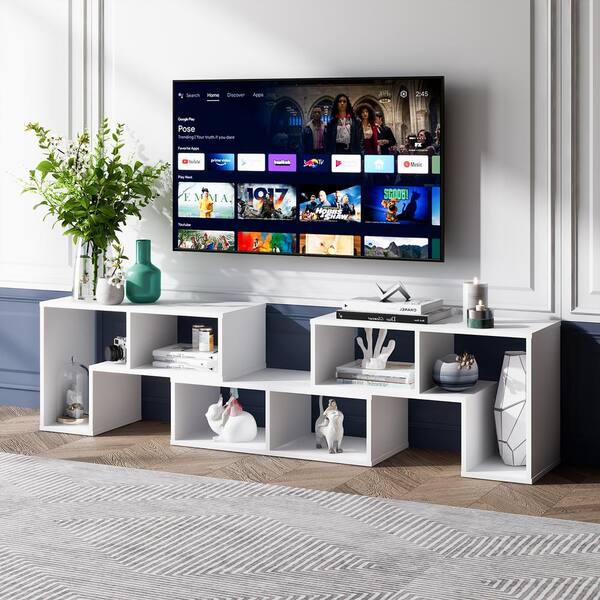 VASAGLE TV Stand for TVs up to 65 Inches, Farmhouse Entertainment Center  with Sliding Barn Doors, TV Console Table for Living Room, Rustic White and  