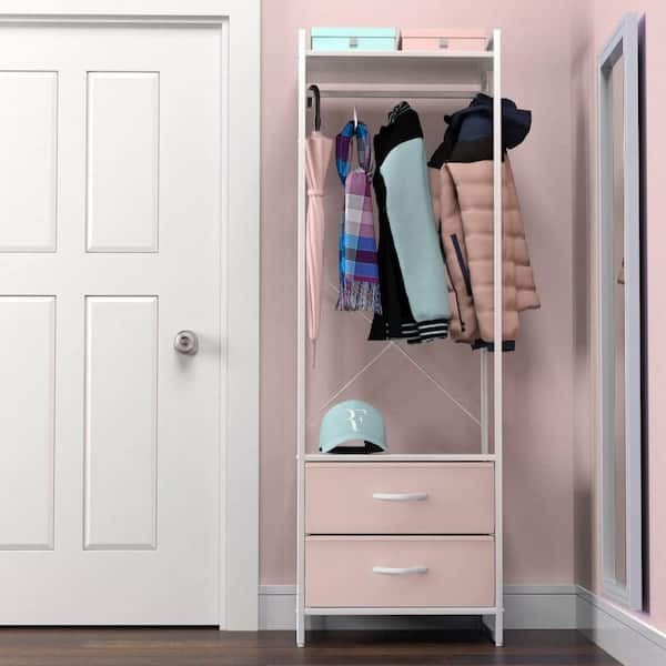 Sorbus Clothing Rack with Drawers - Clothes Stand Dresser - Wood Top, Steel  Frame, & Fabric Drawers - Tall Closet Storage Organizer - Stand Alone