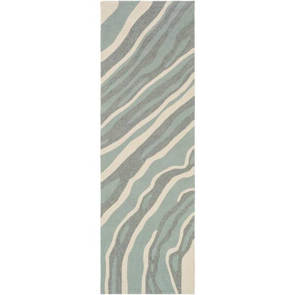 Artistic Weavers Navona Gray 3 ft. x 8 ft. Indoor/Outdoor Runner Rug