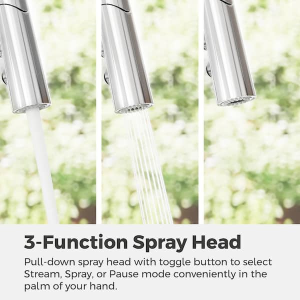 Pfister Tasso Single Handle Pull Down Sprayer Kitchen Faucet with