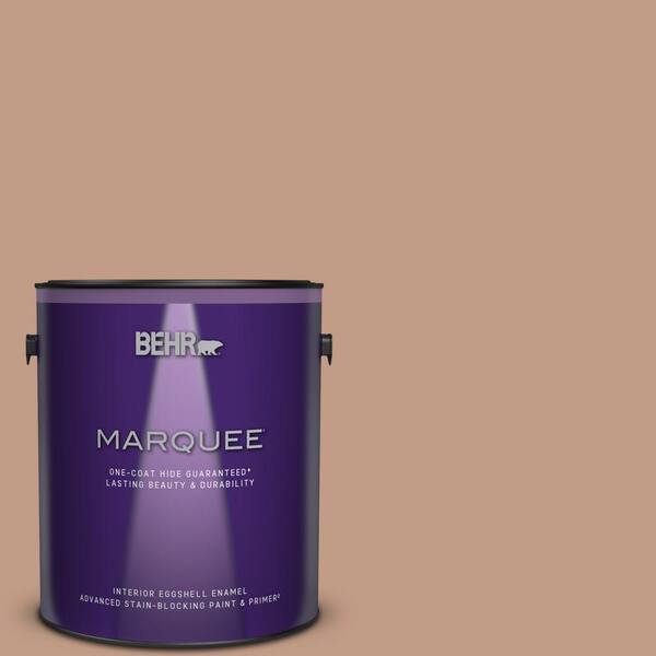 BEHR MARQUEE 1 gal. #S200-4 Chestnut Bisque One-Coat Hide Eggshell Enamel Interior Paint & Primer