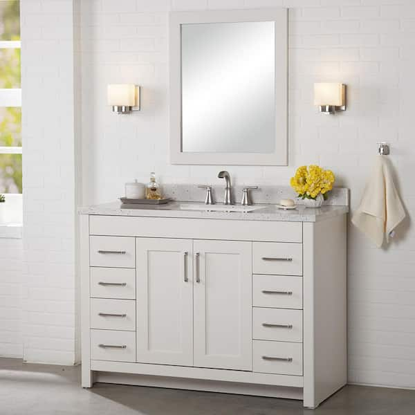 17 in. W Cultured Marble Vanity Sidesplash in Silver Ash