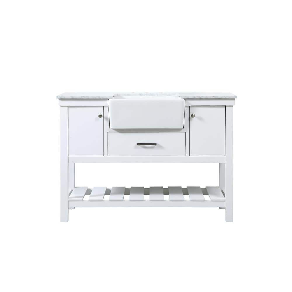 Timeless Home 48 in. W x 22 in. D x 34.13 in. H Single Bathroom Vanity Side