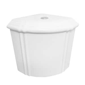 Sheffield 1.6 GPF Dual Flush Corner Toilet Tank with Gravity Fed Technology in White