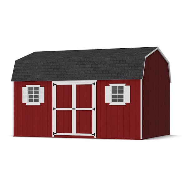Value Gambrel Workshop 12 ft. x 16 ft. Outdoor Wood Storage Shed Precut Kit with Floor (192 sq. ft. )