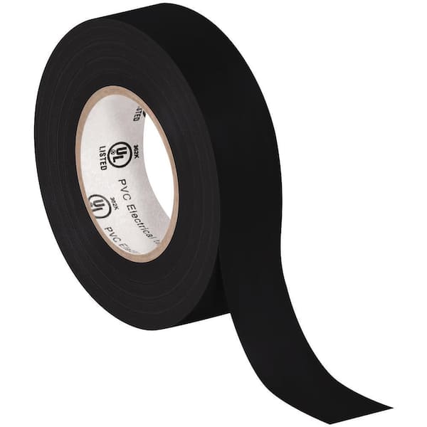 Unbranded 3/4 in. x 20 yds. Black Electrical Tape (10 Pack)
