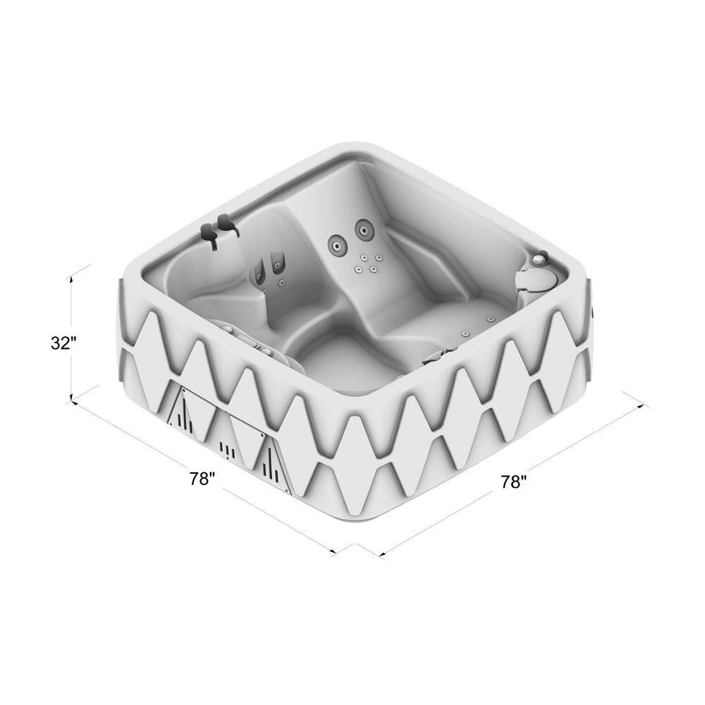 Keystone Gray 5-Person 29-Jet Plug & Play Hot Tub