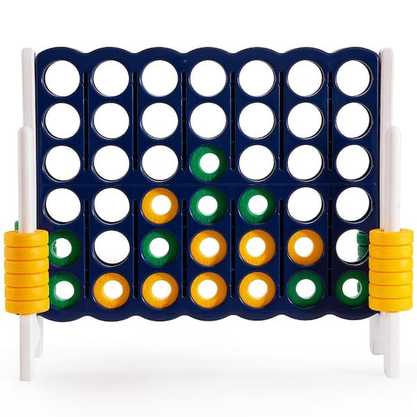 HONEY JOY Jumbo 4-to-Score Giant Game Set Giant 4 in. A Row Game Set