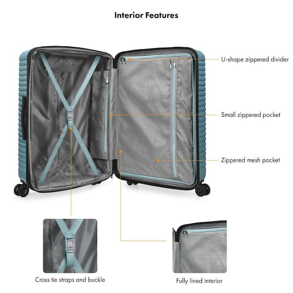Travel Select Sunny Side 3-Piece Hard Side Expandable Spinner