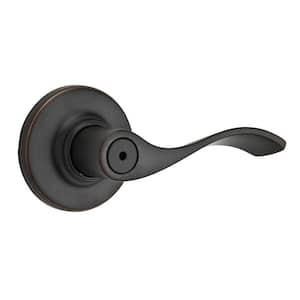 Balboa Venetian Bronze Privacy Bed/Bath Door Handle with Microban Antimicrobial Technology and Lock