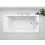 Evolution EverClean 72 in. x 36 in. Whirlpool Tub in White