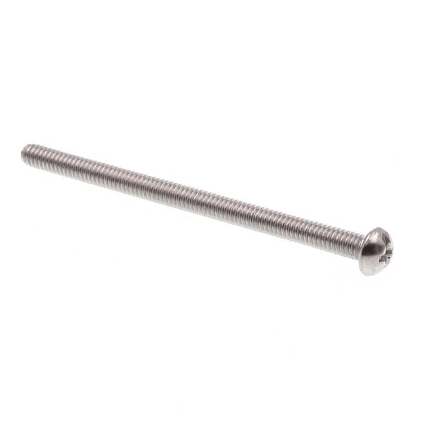 Prime-Line #8-32 x 2-1/2 in. Grade 18-8 Stainless Steel Phillips/Slotted Combination Drive Round Head Machine Screws (20-Pack)