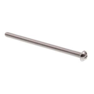 #8-32 x 2-1/2 in. Grade 18-8 Stainless Steel Phillips/Slotted Combination Drive Round Head Machine Screws (100-Pack)