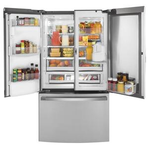 Profile 22.1 cu. ft. French Door Refrigerator with Door-in-Door in Fingerprint Resistant Stainless Steel, Counter Depth