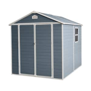 Installed 6 ft. W x 8 ft. D Plastic Shed with Vents (48 sq. ft.)